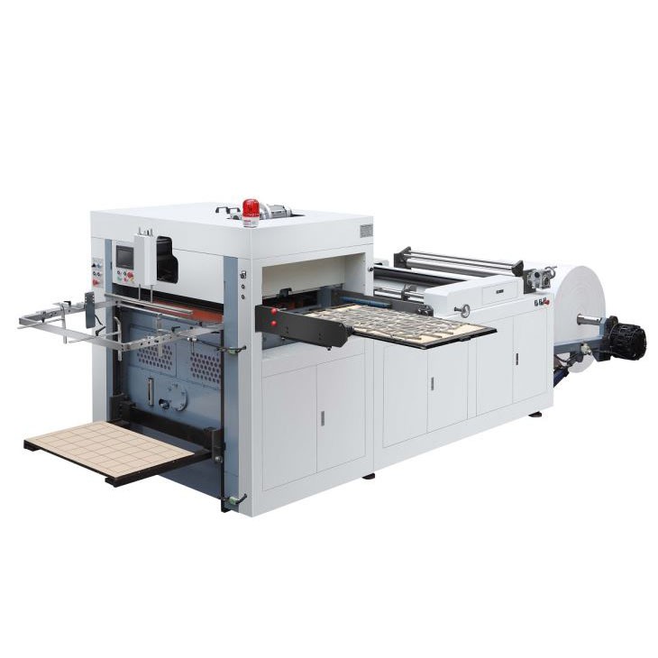 Full Automatic Roll Paper Flat Die Cutting Creasing Machine For Paper Cup And Paper Box