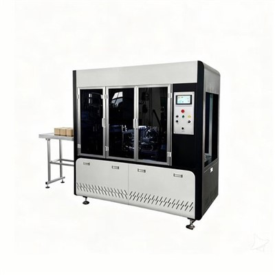 Máquina de formação de bandejas de papel com ondulação